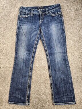 Silver Suki straight leg Jeans Women's 31x30 Blue Denim Pants